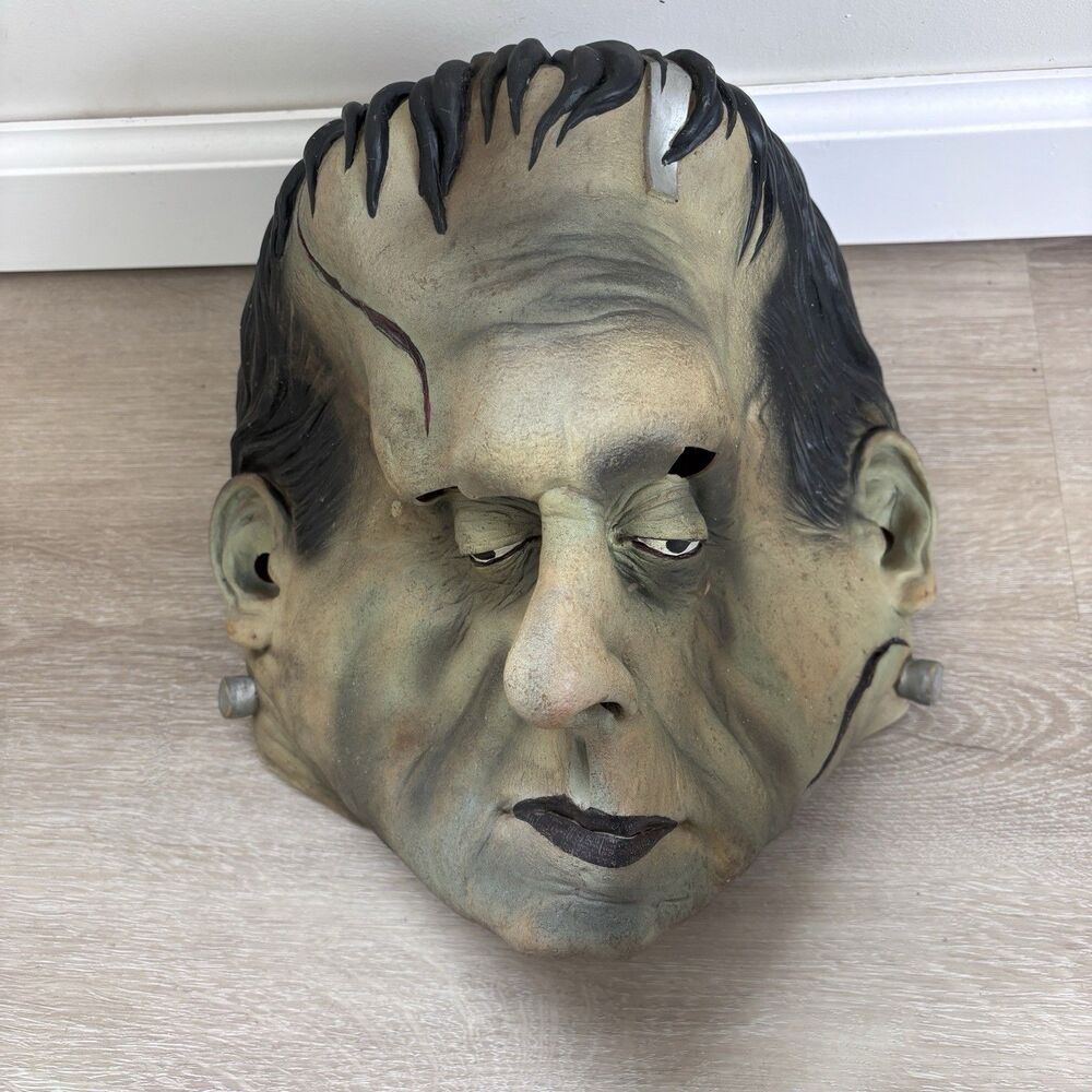 Vintage Frankenstein Monster Latex Mask Halloween Costume Horror Cosplay Bolt